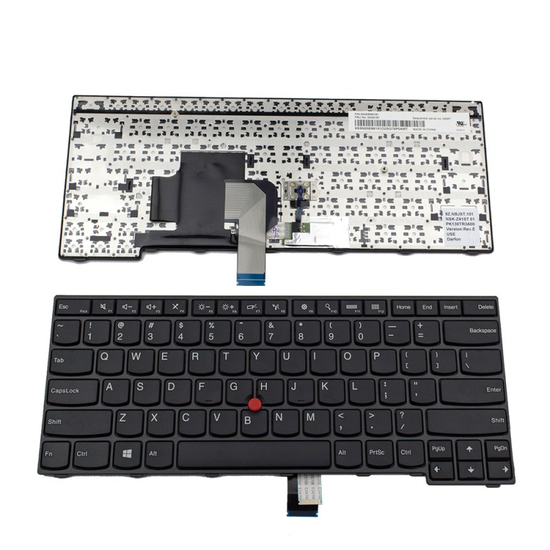 Πληκτρολόγιο Lenovo ThinkPad E450 E455 E450C, Μαύρο, US/UK