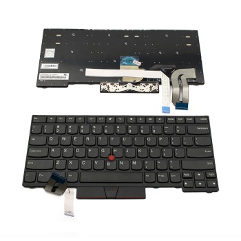 Πληκτρολόγιο Lenovo ThinkPad E480 L480 L380, Μαύρο, US/UK