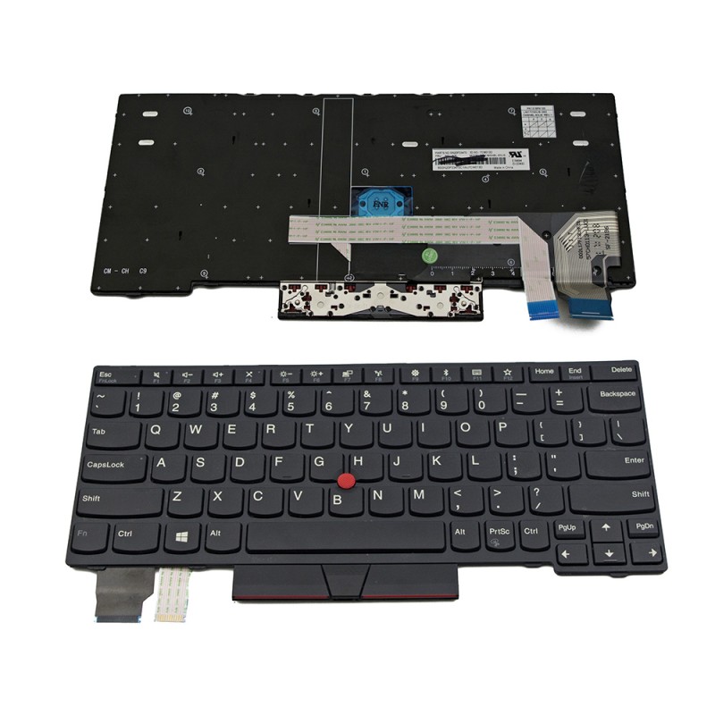 Πληκτρολόγιο Lenovo ThinkPad X280, Μαύρο, US/UK