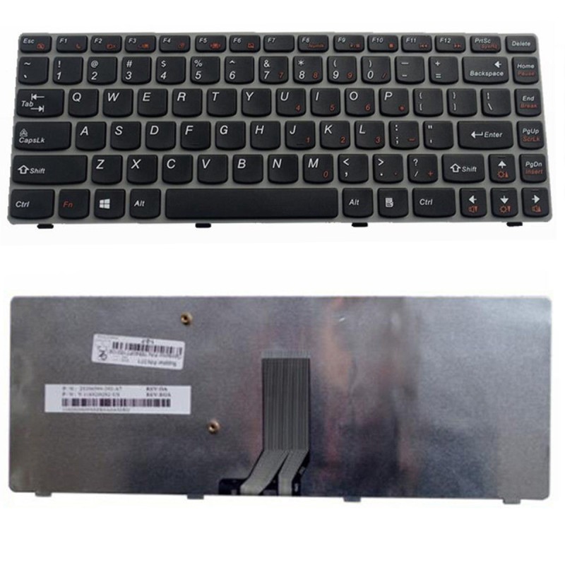 Πληκτρολόγιο Lenovo IdeaPad Y480, Γκρί, US/UK