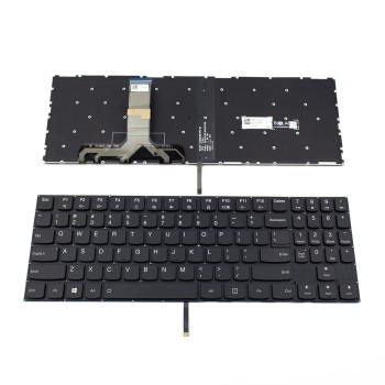 Πληκτρολόγιο Lenovo Y520 Y720, Μαύρο,άσπρο με Backlit, US
