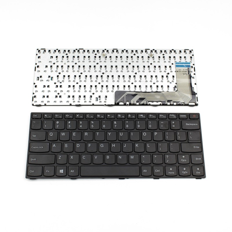 Πληκτρολόγιο Lenovo IdeaPad 110-14ISK, Μαύρο, Τυπε 2, US/UK ( +BG Print)