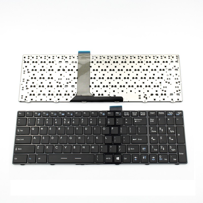 Πληκτρολόγιο MSI GE60 GE70 GX60, Μαύρο Glossy, US/UK ( +BG Print)