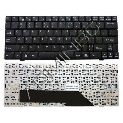Πληκτρολόγιο MSI Wind U135 U160, Μαύρο, US/UK