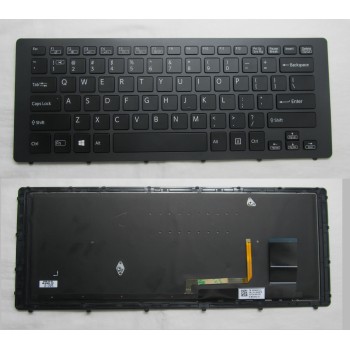 Πληκτρολόγιο Sony Vaio SVF15N Series, Μαύρο με Backlit, US/UK