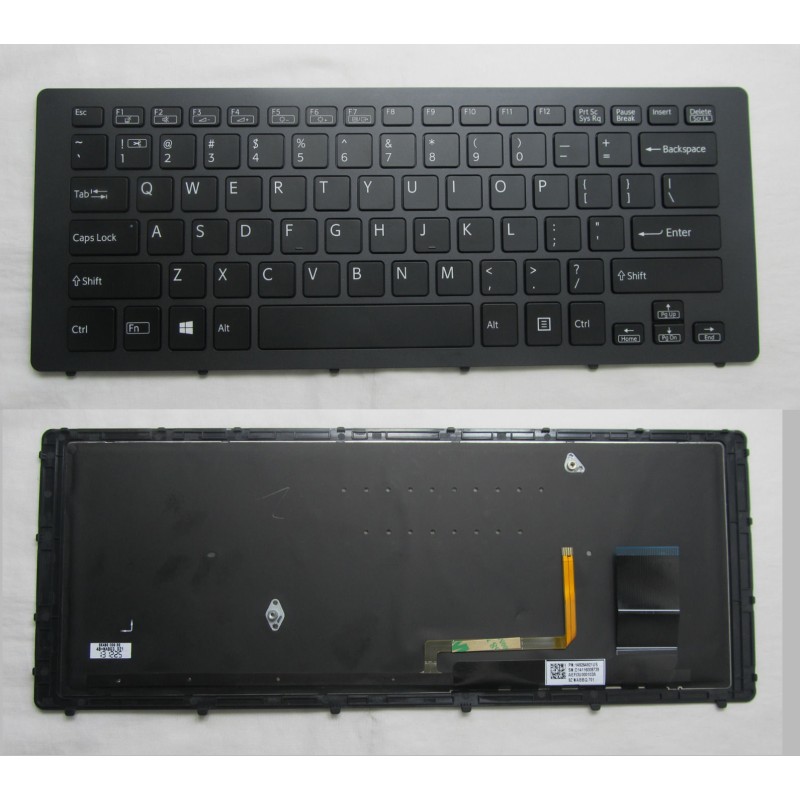 Πληκτρολόγιο Sony Vaio SVF15N Series, Μαύρο με Backlit, US/UK