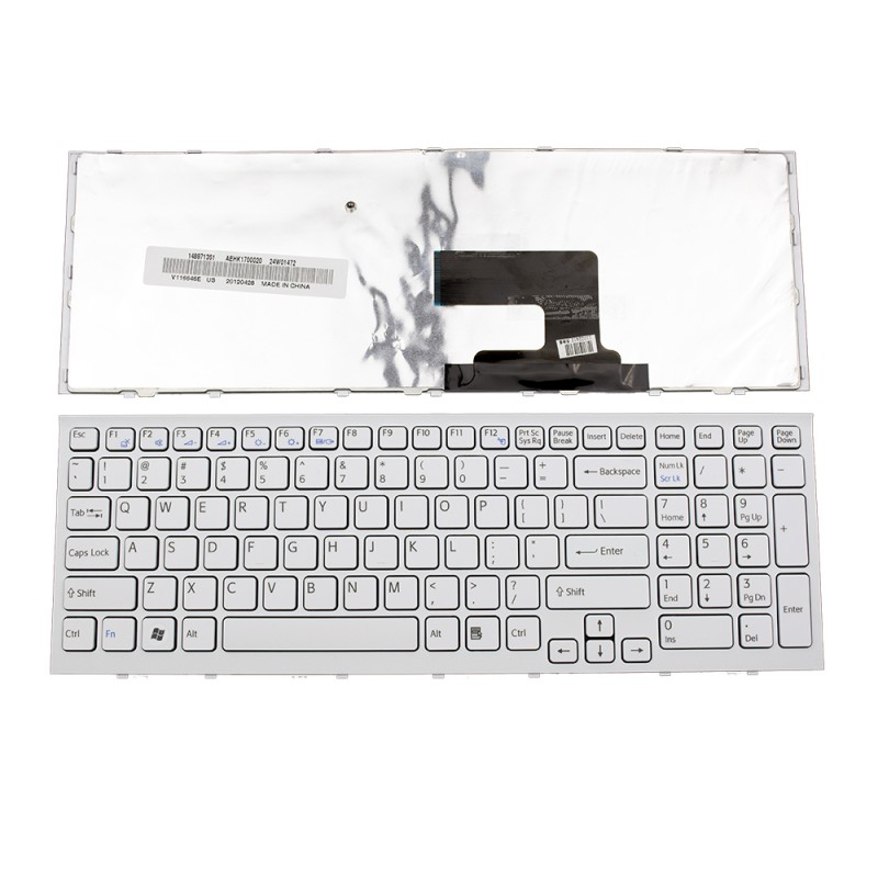 Πληκτρολόγιο Sony Vaio VPC-EH, άσπροa άσπροa, US/UK