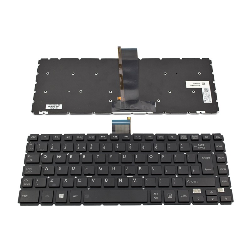Πληκτρολόγιο Toshiba Satellite E45T-B L40-B S40-B, Μαύρο με Backlit, UK