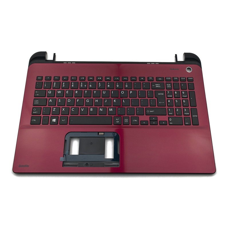 Cover C με Πληκτρολόγιο Toshiba Satellite L50-B - το κόκκινο χωρίς επιφάνεια αφής