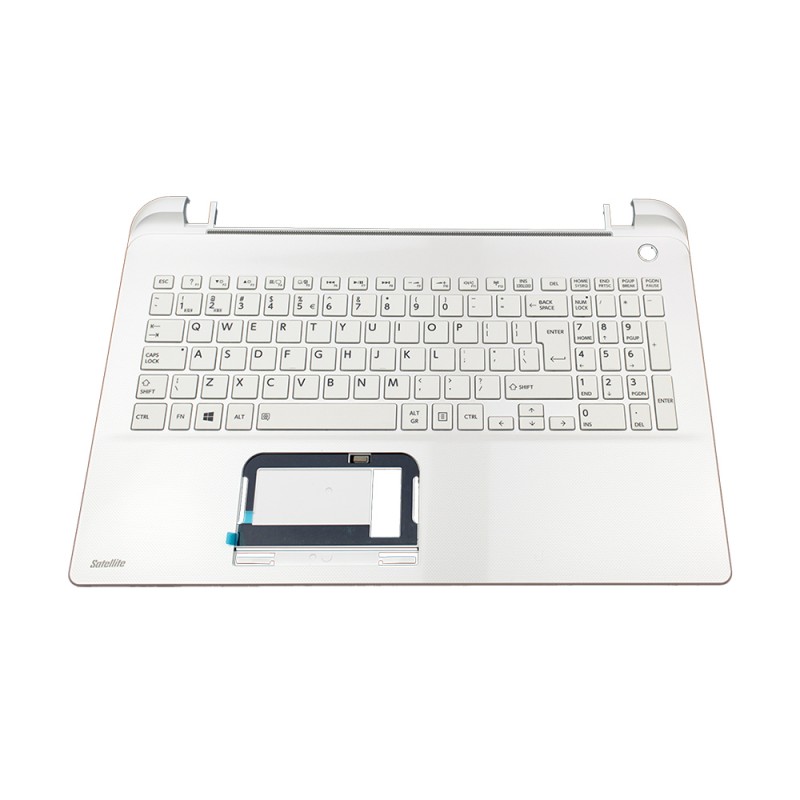 Cover C με Πληκτρολόγιο Toshiba Satellite L50-B - άσπροa με άσπροa Πληκτρολόγιο χωρίς επιφάνεια αφής