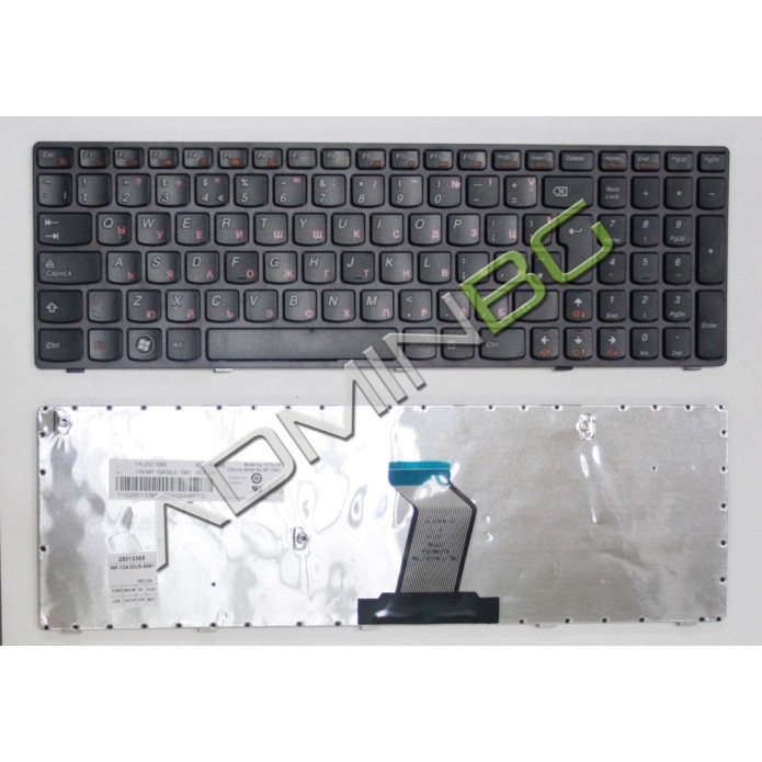 Πληκτρολόγιο Lenovo IdeaPad Z570 V570 B570 B580 B590, Μαύρο, US/UK ( +BG Print)
