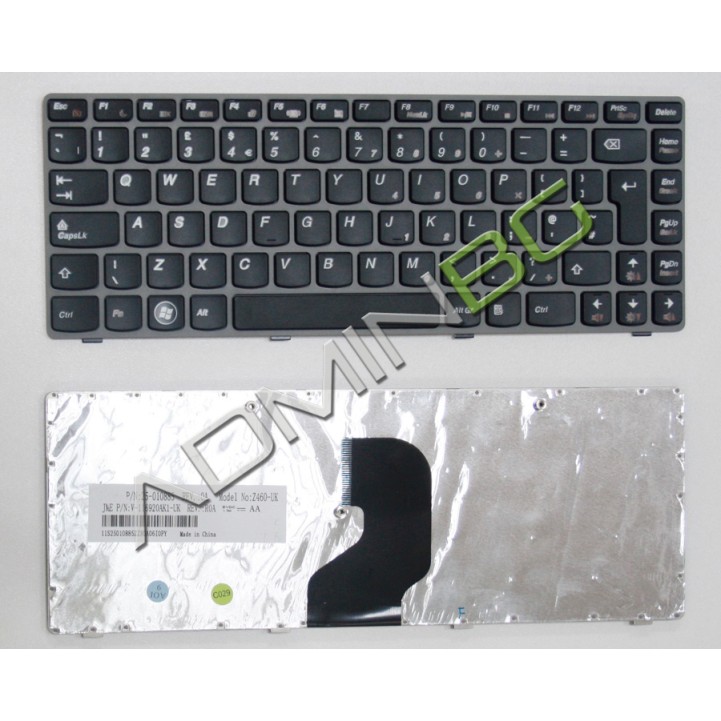 Πληκτρολόγιο Lenovo IdeaPad Z450 Z460, Γκρί, US/UK