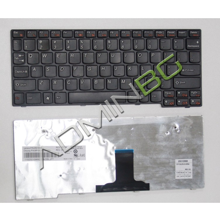 Πληκτρολόγιο Lenovo IdeaPad S10-3, Μαύρο, US/UK