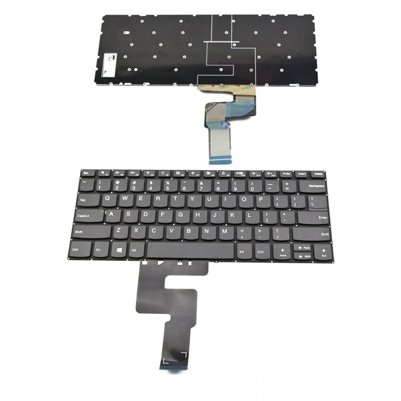 Πληκτρολόγιο Lenovo IdeaPad 330-14IKB, Γκρί, US ( +BG Print)