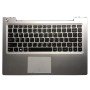 Palmrest Με Πληκτρολόγιο Lenovo U330 U330P - Ασήμι Με TouchPad