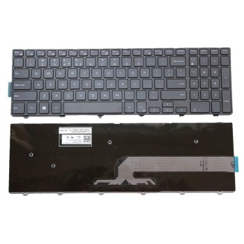 Πληκτρολόγιο Dell Inspiron 3541 3542 5547 5551 5748 5749 15-3000 Vostro 3549, Μαύρο, US/UK ( +BG Print)