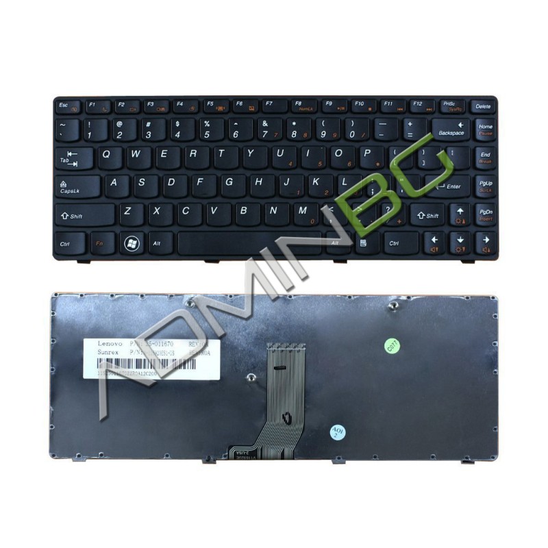 Πληκτρολόγιο Lenovo B470 G470 V470 Z470, Μαύρο, US/UK