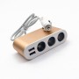 Φορτιστής αυτοκινήτου 12-24V με 3xSocket USB Interface (5V 1A/3.1A)
