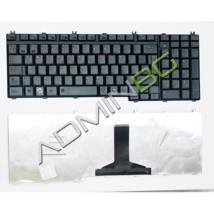 Πληκτρολόγιο Toshiba Satellite L500 L550 L550D L555 L555D L350, Μαύρο, Mat, US/UK