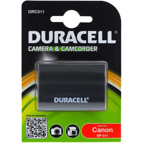 Μπαταρία βιντεοκάμερας Duracell DRC511 Canon type BP-511 7,4V 1600mAh Li-ion C0511-DB/ DRC511 (C0511-DB)