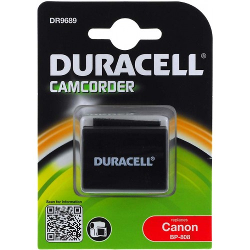 Μπαταρία βιντεοκάμερας Duracell DR9689 Canon type BP-808 7,4V 890mAh Li-ion C0808-DB/ DR9689 (C0808-DB)
