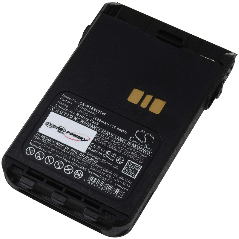 Μπαταρία για radio Motorola DP3000e XiR E8600 XiR P8600 Type PMNN4440 1600mAh/12Wh