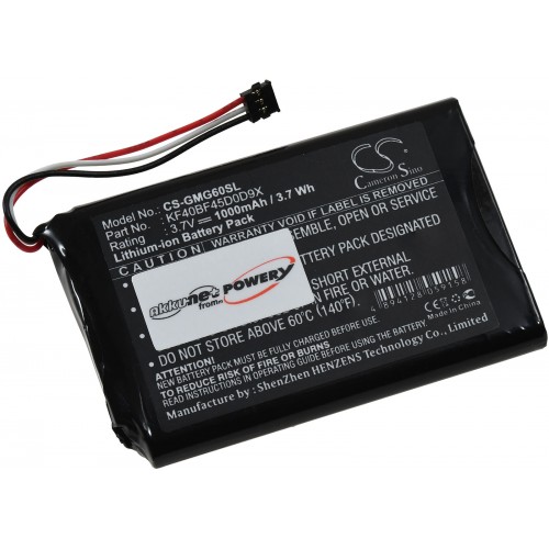Μπαταρία για GPS, navigation Garmin Approach G6, type KF40BF45D0D9X 1000mAh/3,7Wh