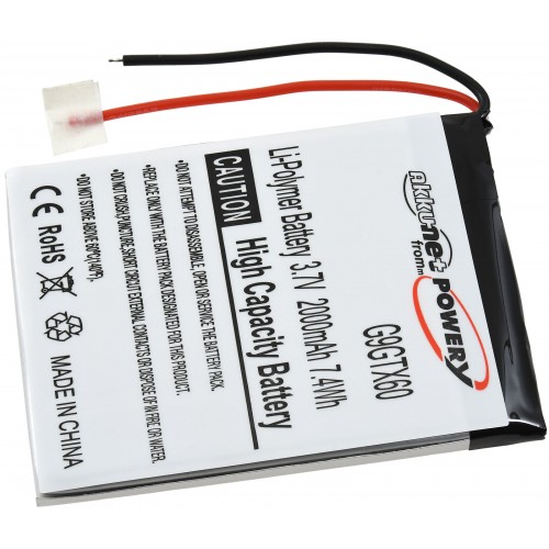 Μπαταρία για GPS, Navigation NavGear GTX-60, RSX-60, type A505068G etc. 2000mAh/7,4Wh