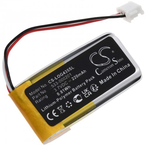 Μπαταρία για gaming headset headphones Logitech G435 Type 521630 220mAh/0,8Wh