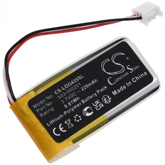 Μπαταρία για gaming headset headphones Logitech G435 Type 521630 220mAh/0,8Wh