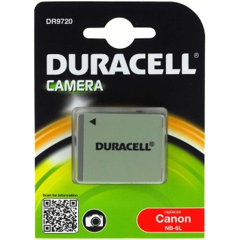 Μπαταρία φωτογραφικής μηχανής Duracell DR9720 Canon type NB-6L 3,7V 1000mAh Li-ion (K06L-DB)