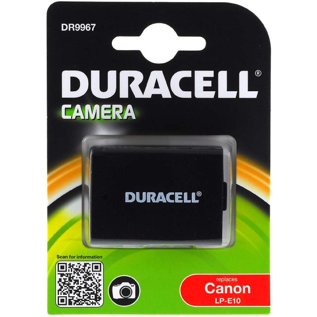 Μπαταρία φωτογραφικής μηχανής Duracell DR9967 Canon type LP-E10 7,4V 1020mAh Li-ion (K0E10-DB)