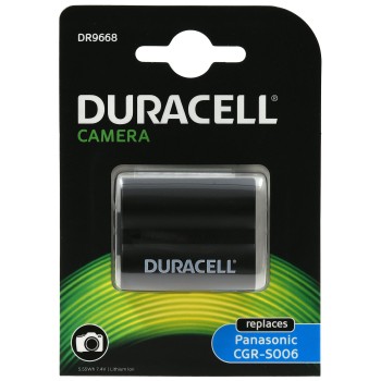 Μπαταρία φωτογραφικής μηχανής Duracell digital Panasonic Lumix DMC-FZ8 series / type CGR-S006E 7.4V 750mAh Li-Ion (K306-DB)