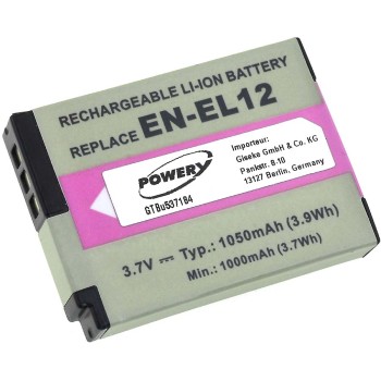 Μπαταρία φωτογραφικής μηχανής Nikon EN-EL12 3,7V 980mAh Li-ion (K8EL12)