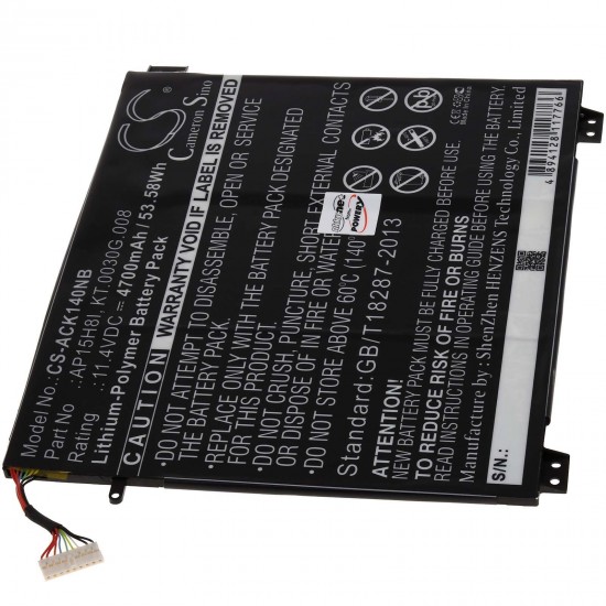 Μπαταρία για Laptop Acer Aspire One Cloudbook 14 Swift 1 SF114-31 Type KT.0030G.008 4700mAh/53,6Wh