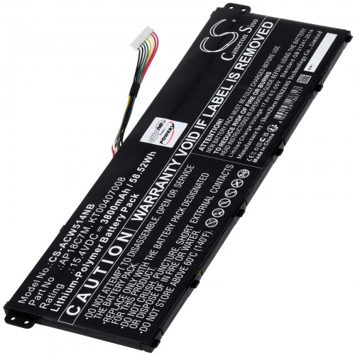 Μπαταρία για Laptop Acer Swift 5 SF514-54GT, Spin 5 SP513, Swift 3 SF313, Type AP18C7M, Type KT.00407.008 3800mAh/58,5Wh