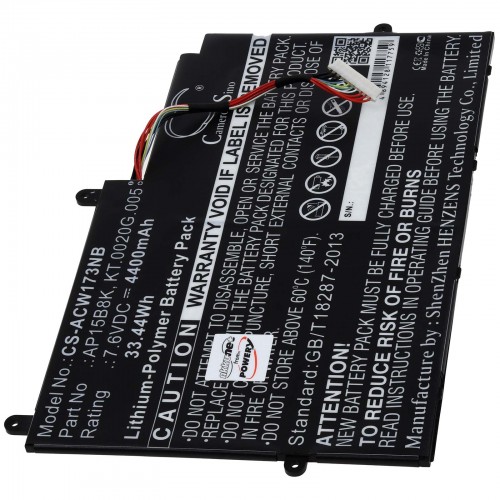 Μπαταρία για Laptop Acer Aspire Switch 11 SW5-173 / Aspire Switch 11 SW5-173P / Type AP15B8K 4400mAh/33Wh