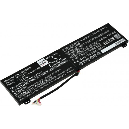 Μπαταρία για Laptop Acer ConceptD 7 CN715-71, ConceptD 7 Pro CN715-71P-58G, Type AP18JHQ and others. 5400mAh/82,1wh