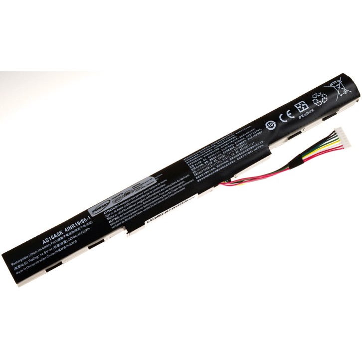 Μπαταρία για laptop Acer Aspire E5-575G / E5-523G / type AS16A5K 14,8V 2200mAh Li-ion (N0E15)