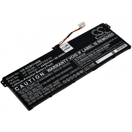 Μπαταρία για Laptop Acer Swift 3 SF314-57-55BK, Chromebook 314 C933, Type AP18C8K and others. 4450mAh/50,1Wh