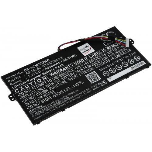 Μπαταρία για Laptop Acer Swift 5 SF514-53T-573Y, Swift 5 SF514-52T-599X, Type AP16L5J and others. 4650mAh/35,8Wh