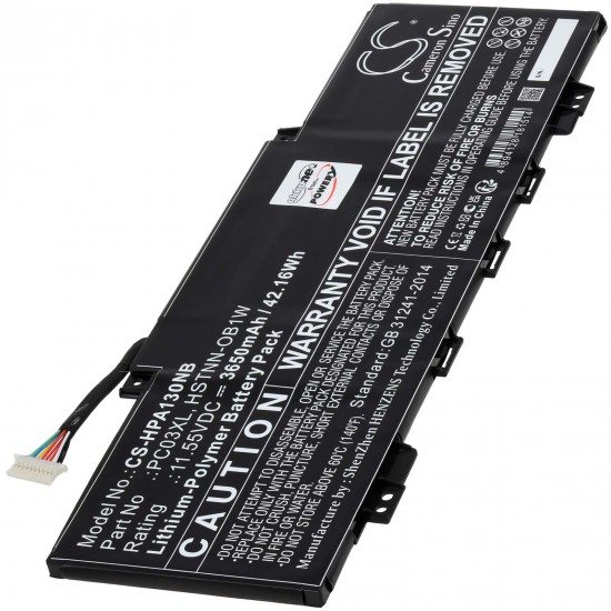Μπαταρία για Laptop HP Pavilion Aero 13 Pavilion x360 Convertible 14-dy0009ns Type PC03XL 3650mAh/42Wh