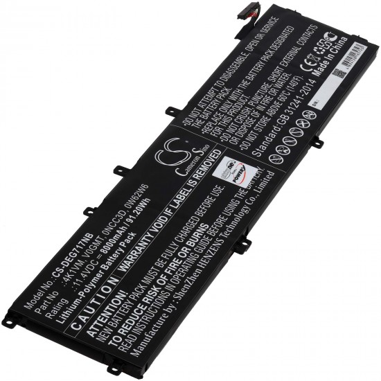Μπαταρία για Laptop Dell G7 17 7700 Type V0GMT 8000mAh/91Wh