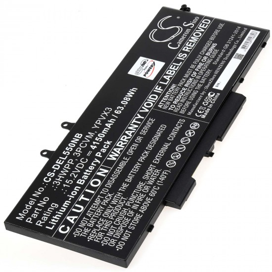 Μπαταρία για Laptop Dell Latitude 5401, Latitude 14 5410, Type 3HWPP 4150mAh/63Wh