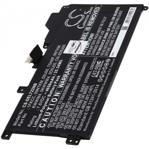 Μπαταρία για Laptop Dell Latitude 7200 2-in-1 Latitude 12 7200 Type 09NTKM 4650mAh/35Wh