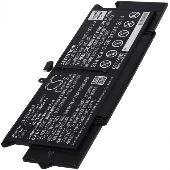 Μπαταρία για Laptop Dell Latitude 7410 Type WY9MP 5500mAh/62,7Wh