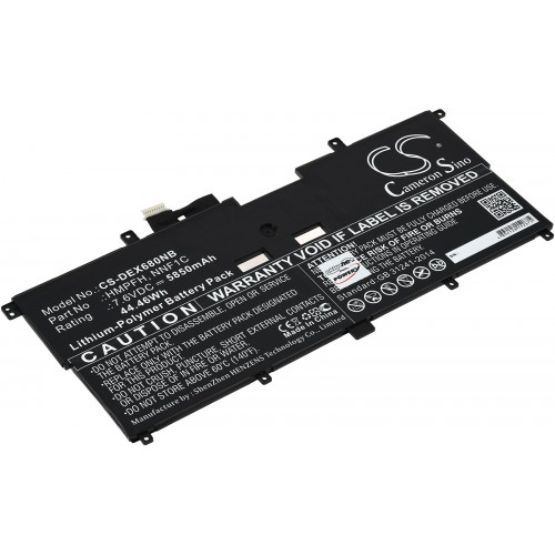Μπαταρία για Laptop Dell XPS 13 9365 2in1, XPS 13-9365-D1805TS, battery type NNF1C 5850mAh/44,5Wh