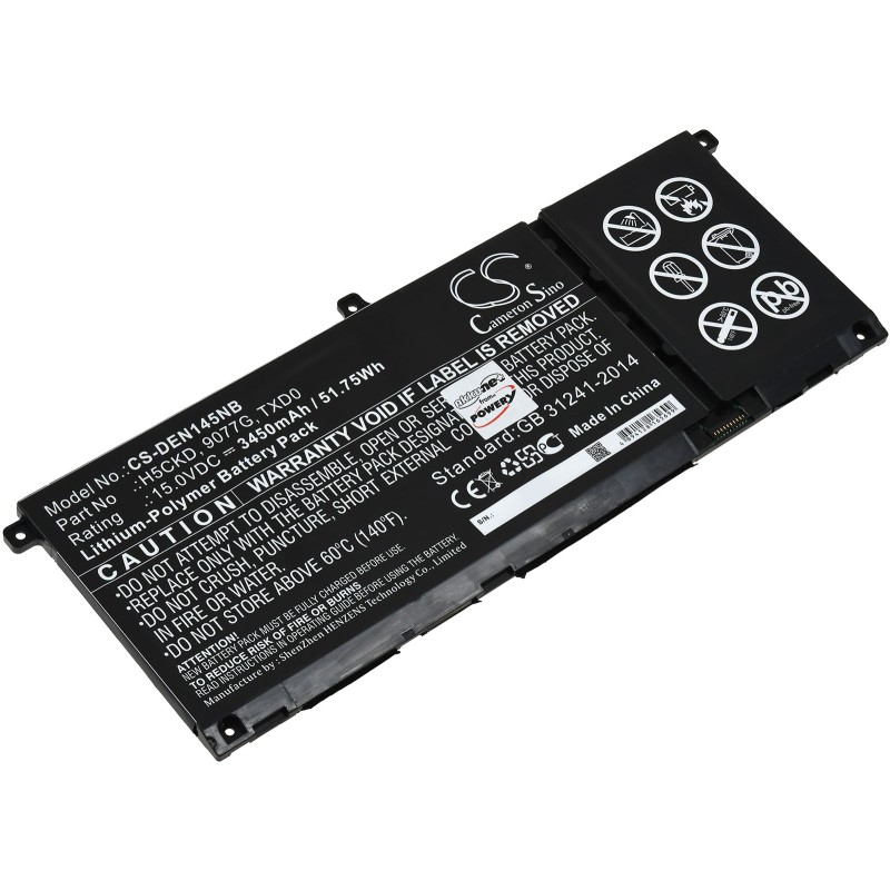 Μπαταρία για Laptop Dell Latitude 15 3510, Inspiron 15 5501, Type H5CKD and others. 3450mAh/51,8Wh