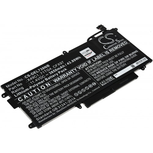 Μπαταρία για Laptop Dell Latitude 5289 2-in-1, 7390 2-in-1 Type 71TG4 and others. 3850mAh/43,9Wh