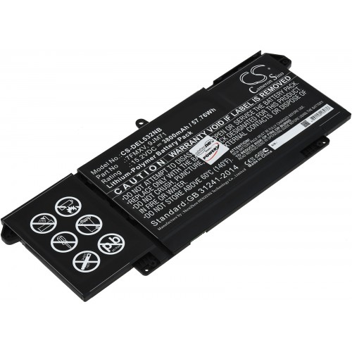 Μπαταρία για Laptop Dell Latitude 5320, Latitude 7420, Latitude 7520, Type 7FMXV and others. 3800mAh/57,8Wh